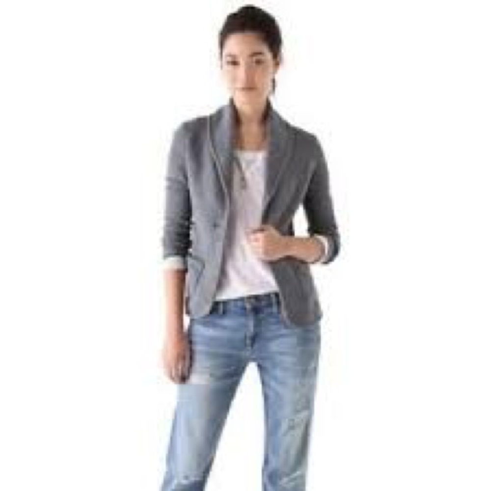 James Perse Shawl Collar Cotton Blazer